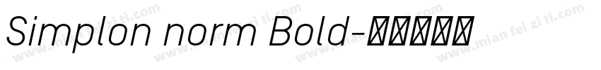 Simplon norm Bold字体转换